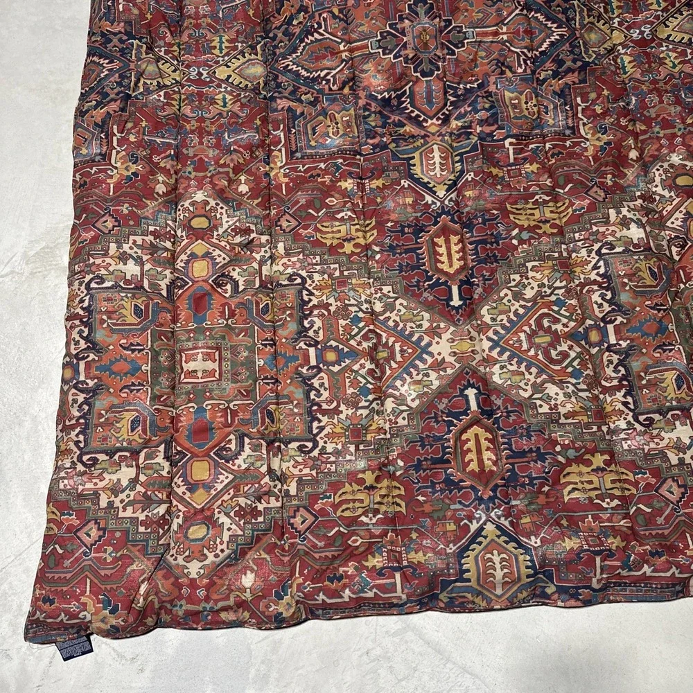 VTG 1990s Ralph Lauren Oxfordshire Sandalwood COMFORTER TWIN Reversible USA MADE